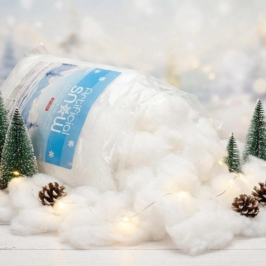 Decorazione di Neve Artistica - Decorazione di Neve - Neve Decorativa - Neve Artificiale - Neve Bianca, 200 g