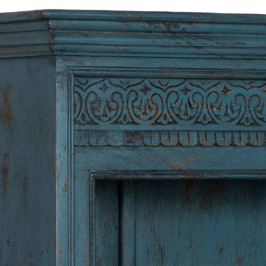 Libreria in legno blu 100x40x180h cm