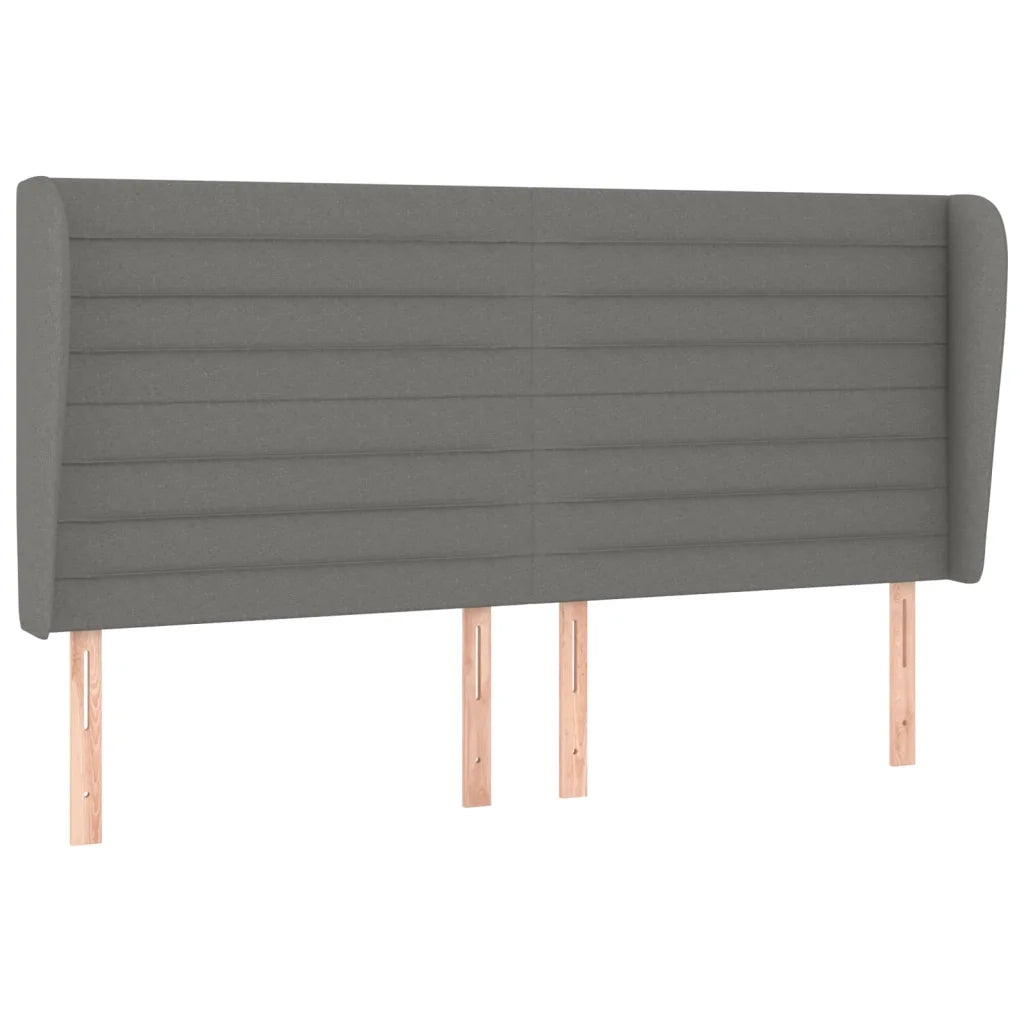 Giroletto a Molle con Materasso Grigio Scuro 180x200 cm Tessuto 3128062
