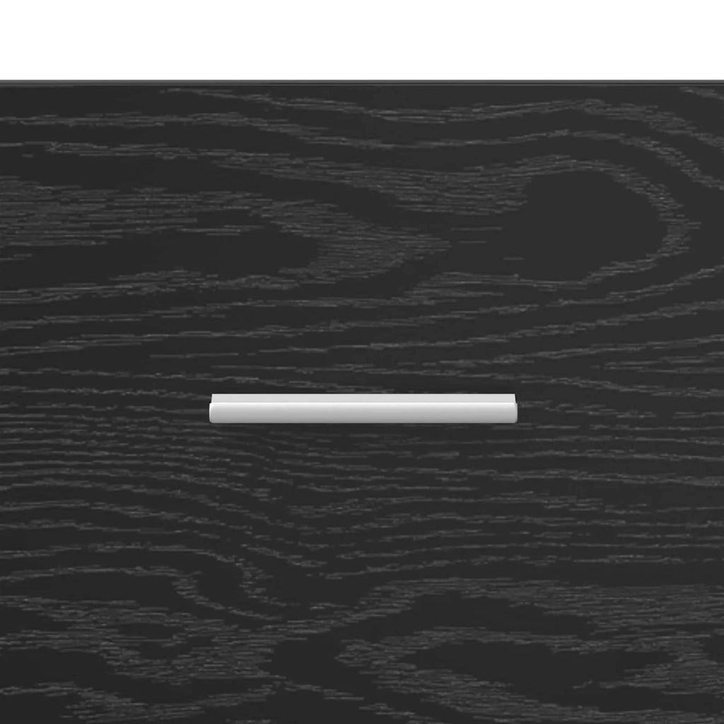 Credenza Rovere Nero 75 x 33 x 80 cm Legno ingegnerizzato 8011100