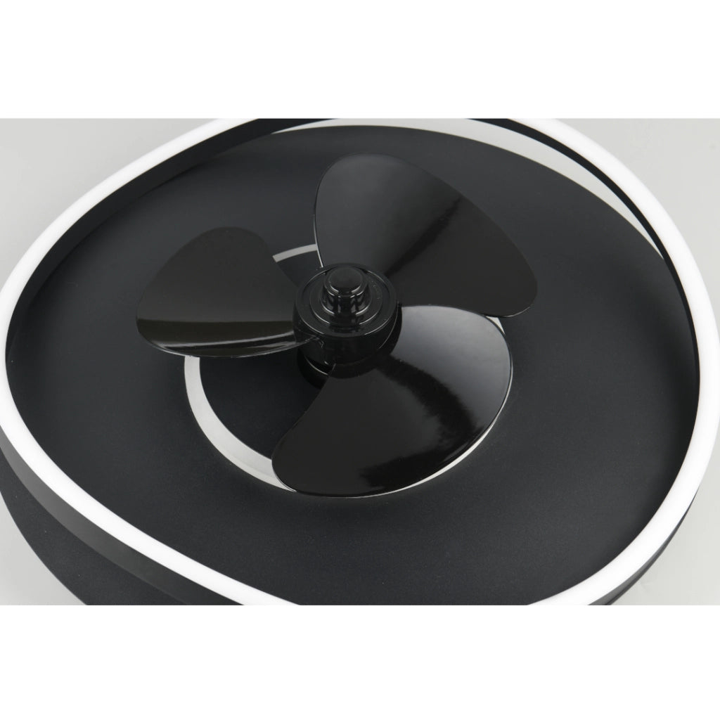 VENTILATORE PLAFONIERA SORTLAND D.50CM 30W NERO.