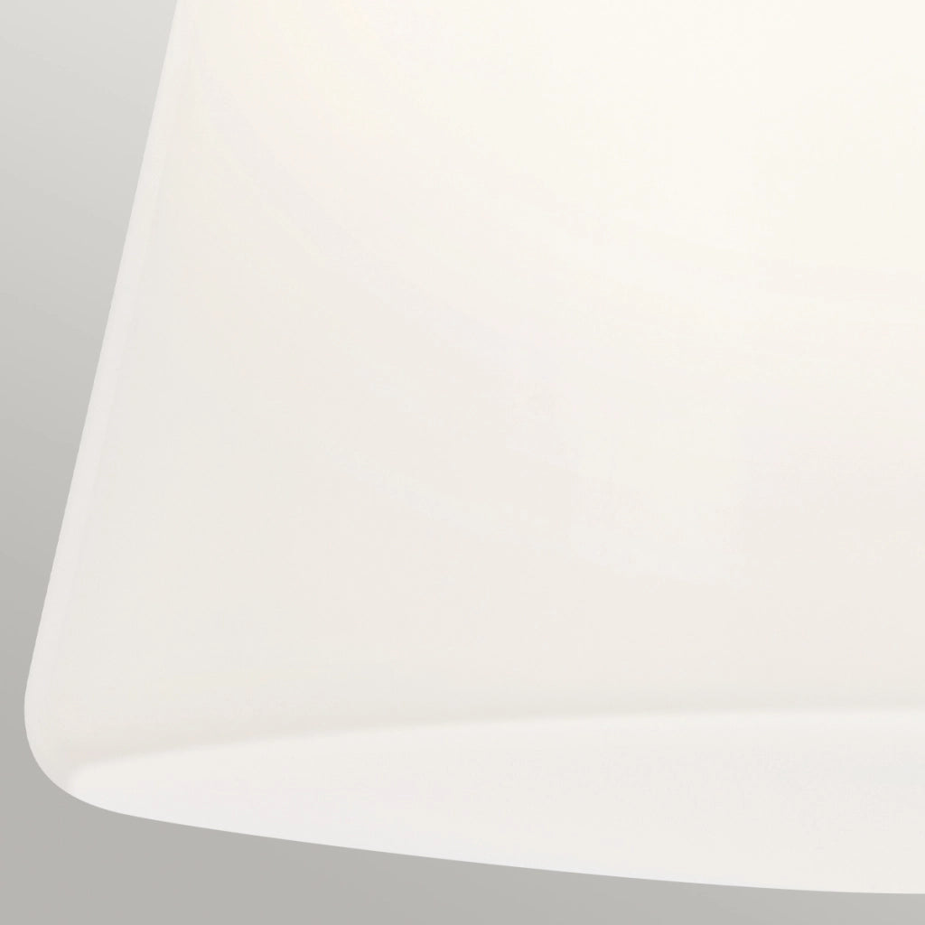 Plafoniera Albers Kichler oro vetro opale conica E27