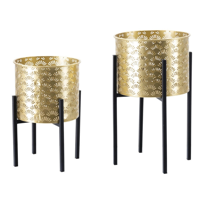Porta Vasi Glissy Stand Coppia -a- cm ø 21x38-19x28