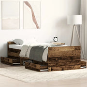 Giroletto senza Materasso-Struttura Letto Legno Antico 100x200cm in Truciolato 280331