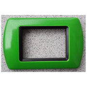 Trade Shop - Placchette Placche In Abs Compatibili Per Serie Living International Placca - Verde Chiaro -7 Fori     -