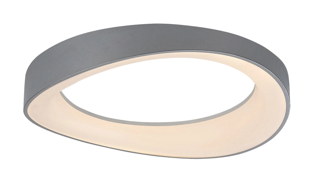 Plafoniera LED Rabalux Iliana argento Ø42 38W 3000K
