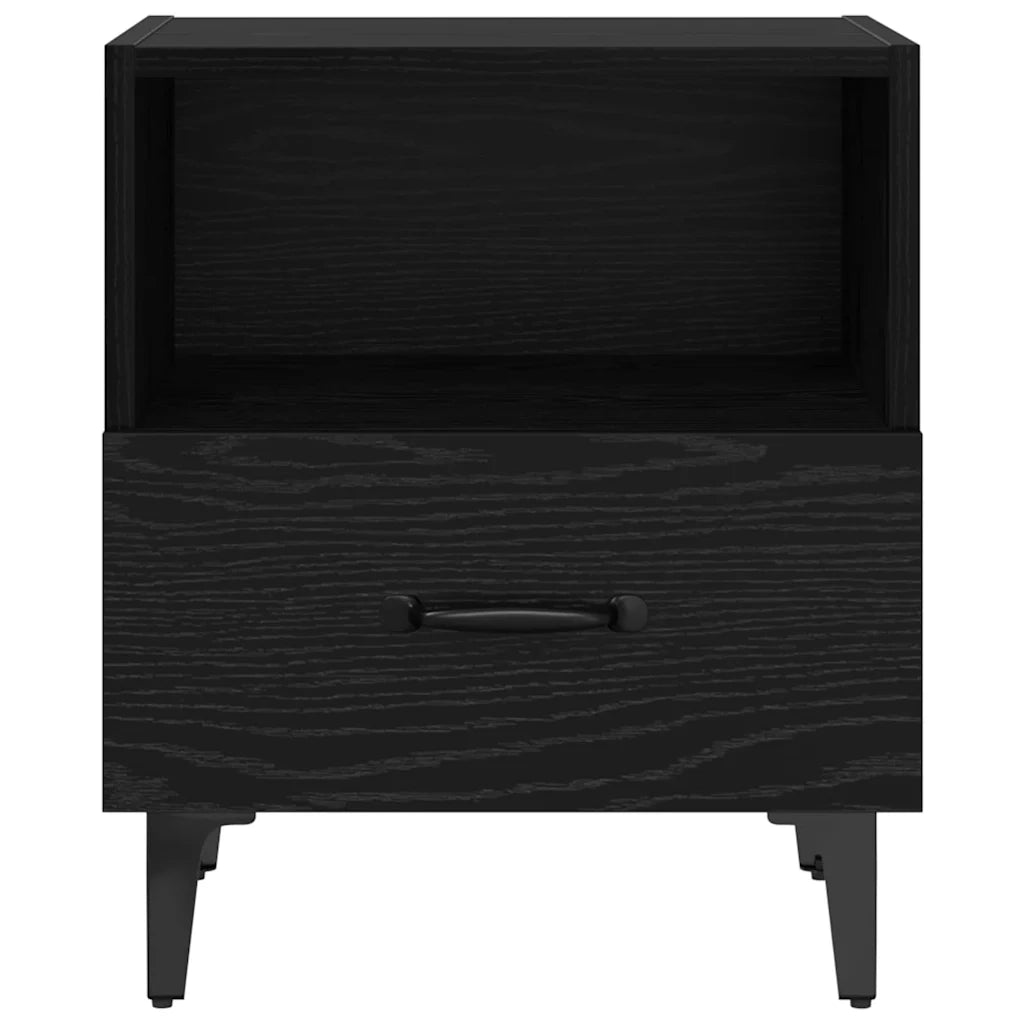 Armadio da Notte 2 pcs Rovere nero 40 x 35 x 47,5 cm 880602