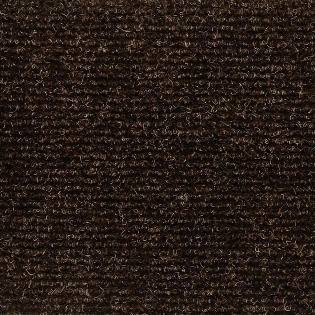 Tappetini per scale autoadesivi 30 pz 76x20 cm marrone rettangolari 3365727