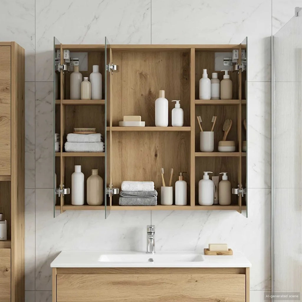 Mobiletto per specchio da bagno Rovere Artigianale 889094