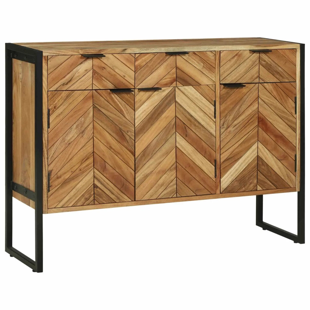 Credenza 100 x 30 x 75 cm Legno massello di acacia 374109