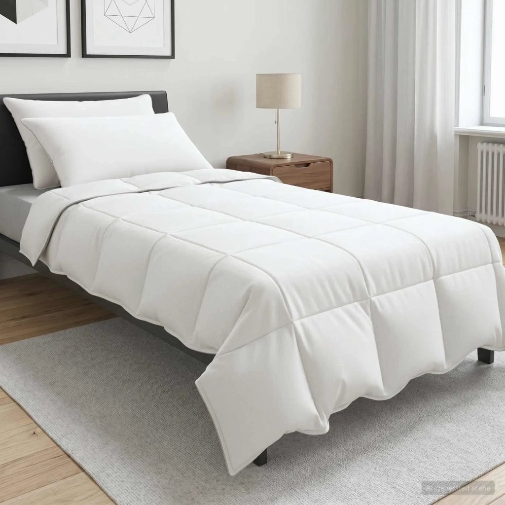 Set di Piumoni con cuscino 2 pcs Bianco Fibra di bambù 3432597