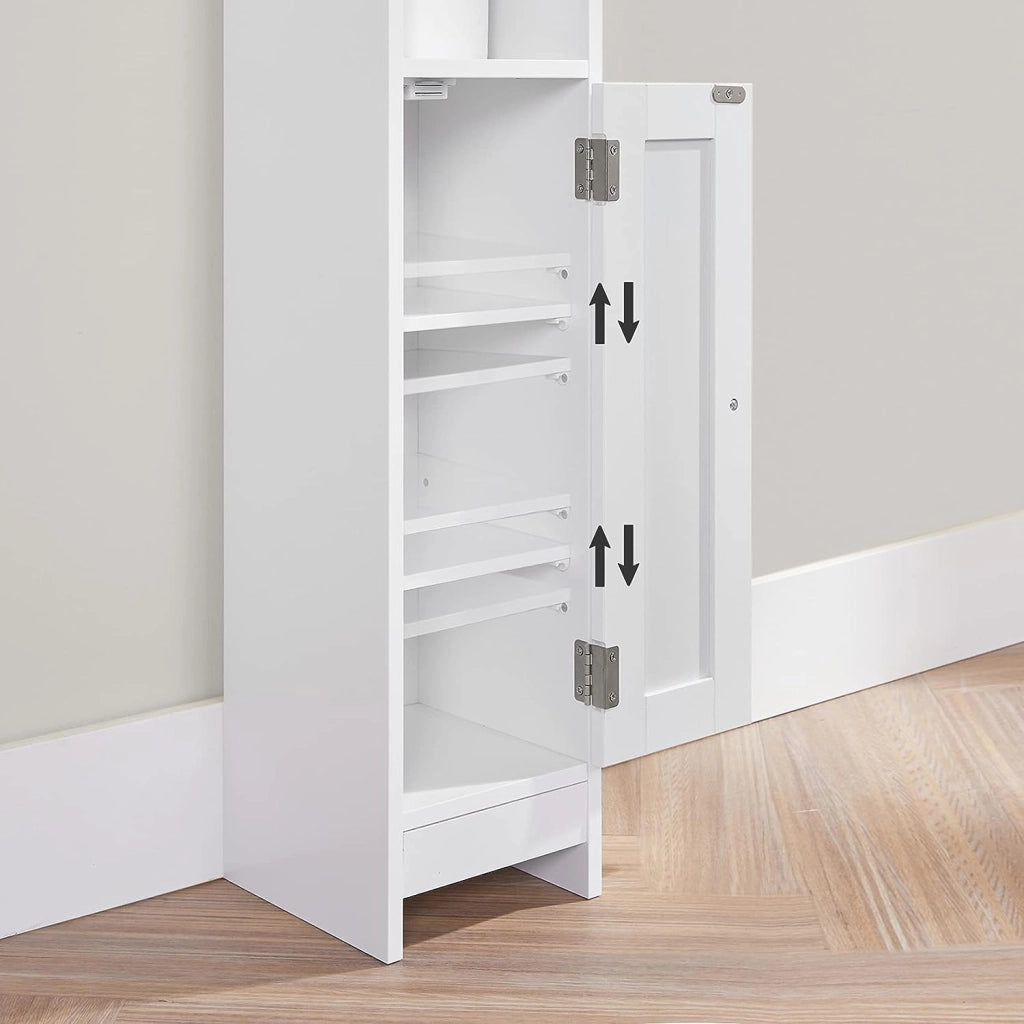 Mobiletto da bagno VALORA, bianco - Organizza asciugamani e accessori BBC310W01