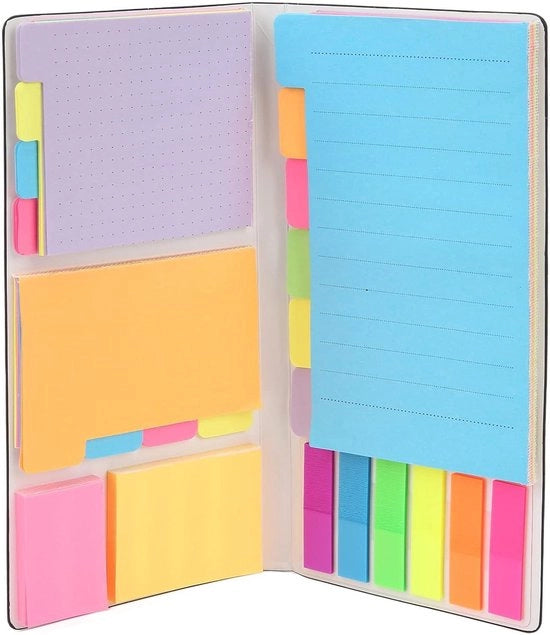 Set di blocchi di note Allecto plus - Blocchi di note in set con carta trasparente e carta da disegno - Regali per ufficio - Blocchi di note creativi - Adatto per laptop - Blocchi di note in pelle
