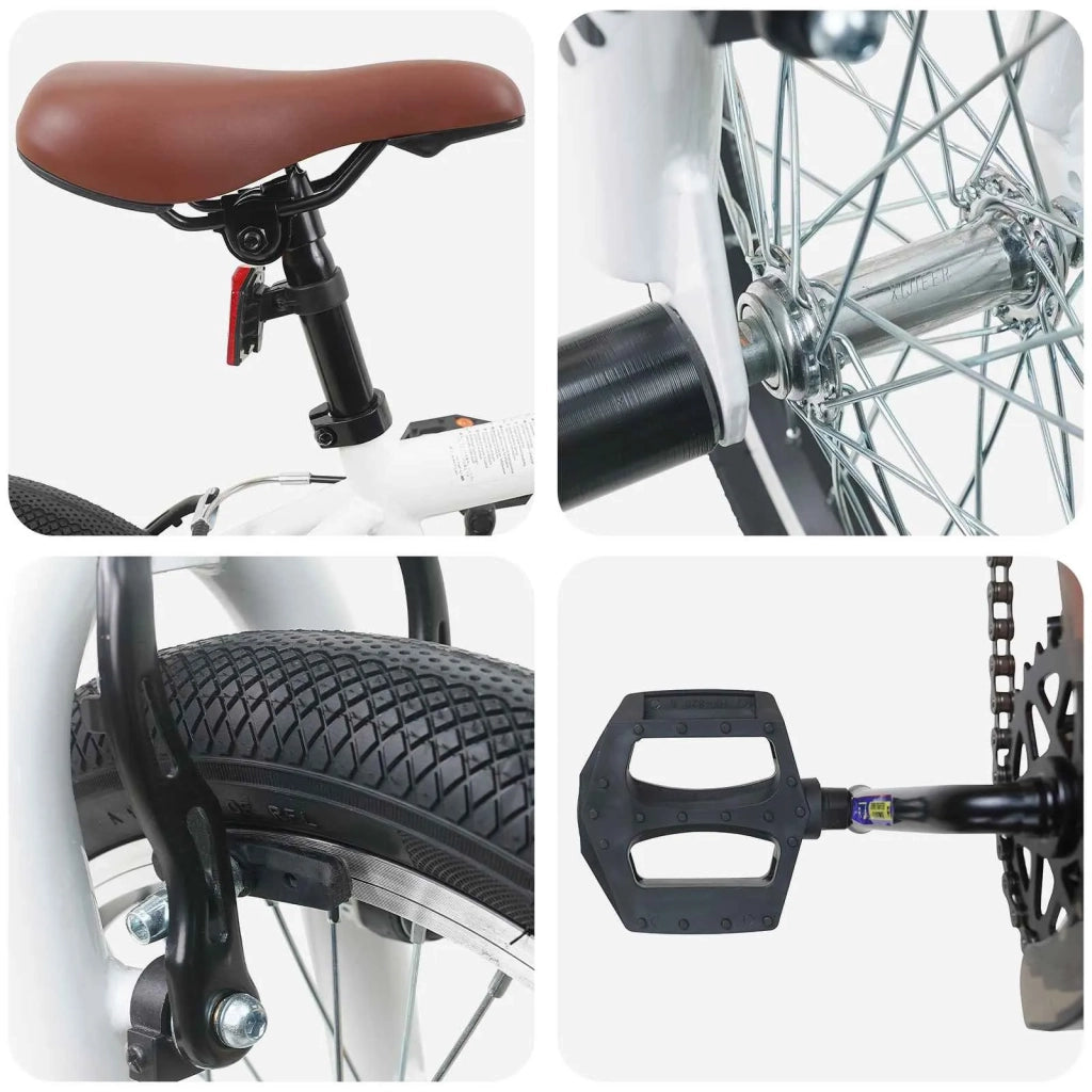 BMX 20 Pollici per oltre 9 anni Bianco