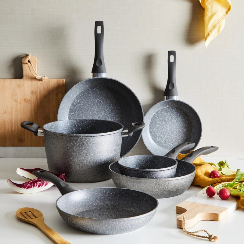 Set di 6 Padelle Silver Rock 24 Cm