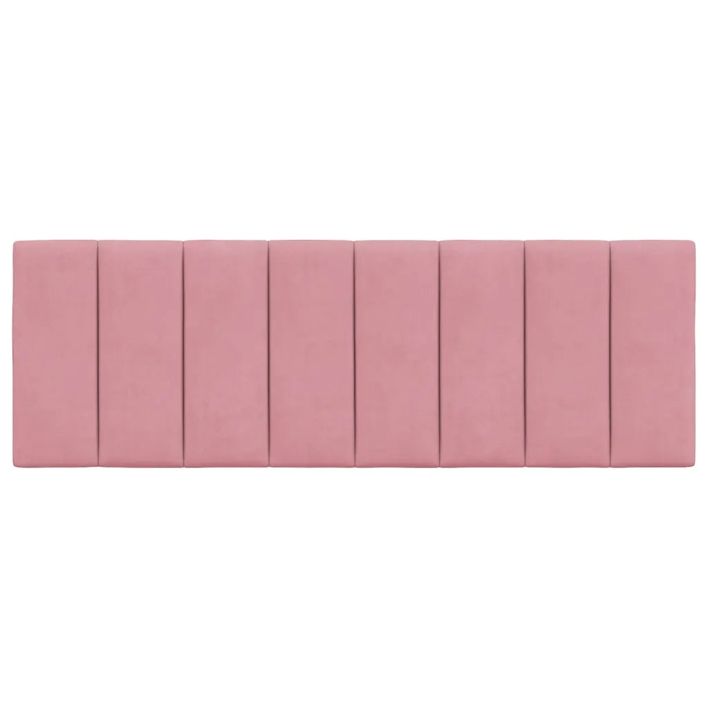 Cuscino Testiera Hanko Rosa 140 cm in Velluto 374674