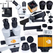 Mikroscopio Stereoscopico Trinoculare Neptune Pro con Camera 12MP – Zoom 7x-45x, HDMI, Ergonomia