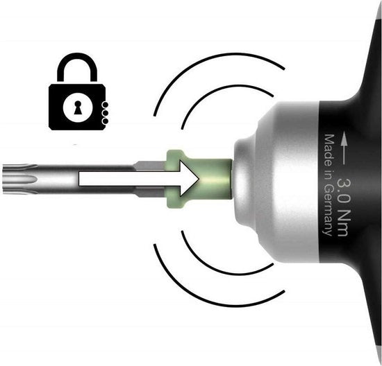 Manometro di coppia - TorqueFix - serratura a manubrio - blocco di coppia preimpostato - 12 Nm