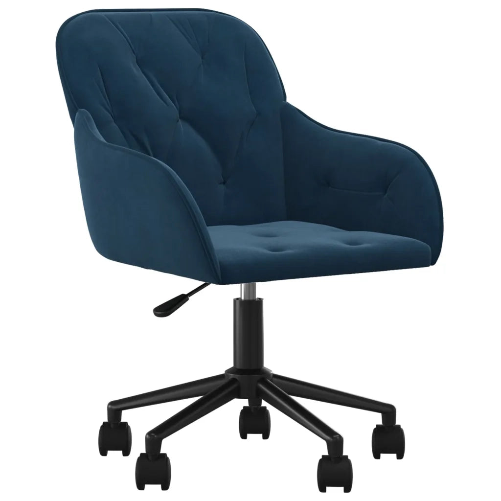 Sedie da Pranzo Girevoli 2 pz Blu in Velluto 3103420