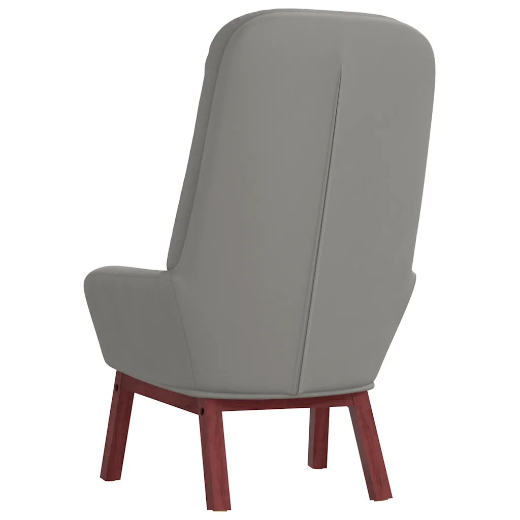 Poltrona Relax Grigio Chiaro in Velluto 341218