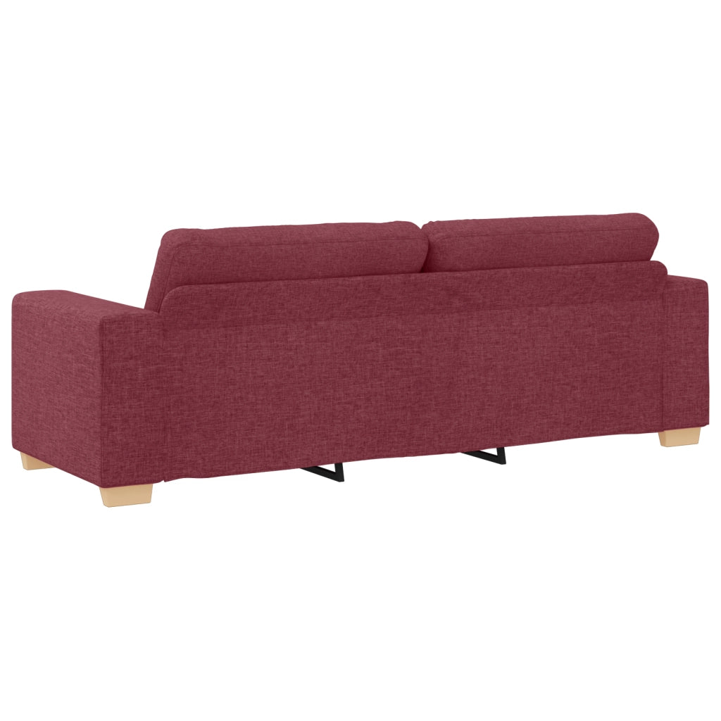 Set di divani 2 pcs Rosso Vino Tessuto 3324713