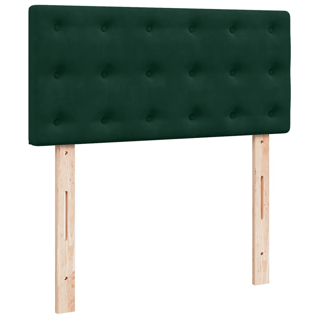 Struttura Letto Pouf con Materassi 160x200 cm Velluto 3312956