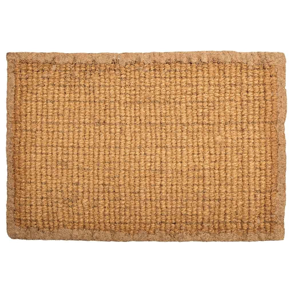 Zerbino fibra nat./gomma marrone 60x40