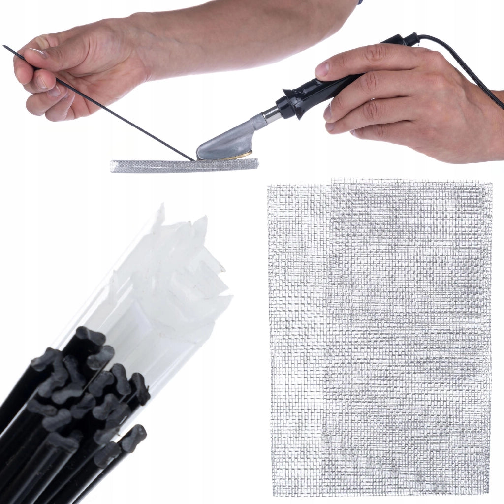 Saldatore per Plastica con Set di Reti e Graffette – Design Ergonomico, 200 Graffette, 800 Pezzi