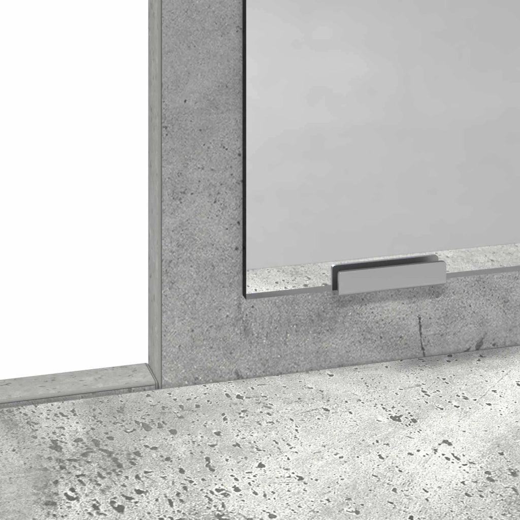 Toeletta | Tavolo da Trucco con cassetto Grigio cemento 100 x 41 x 140 cm