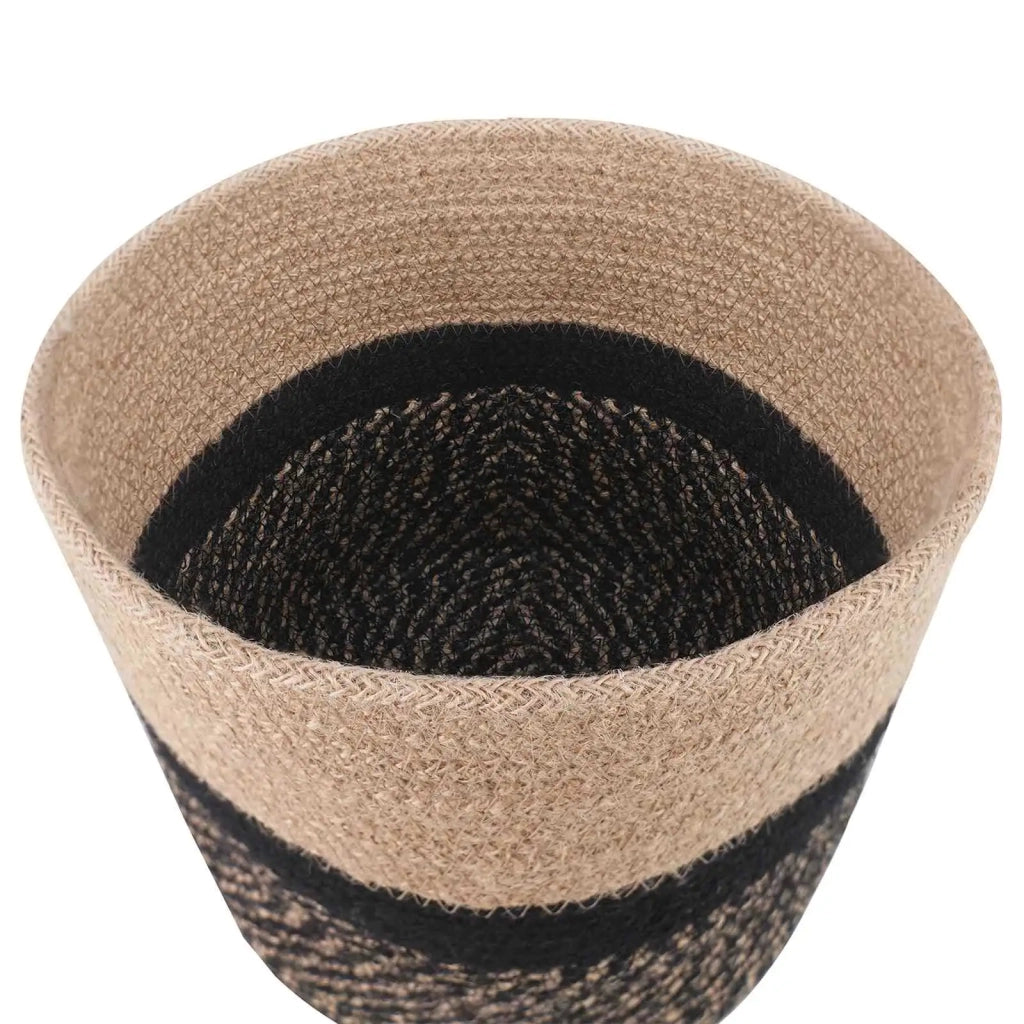 2 pz Set di Fioriere | Cassetta per fiori | Vasi per Piante Naturale e Nero ? 21 x 21 cm