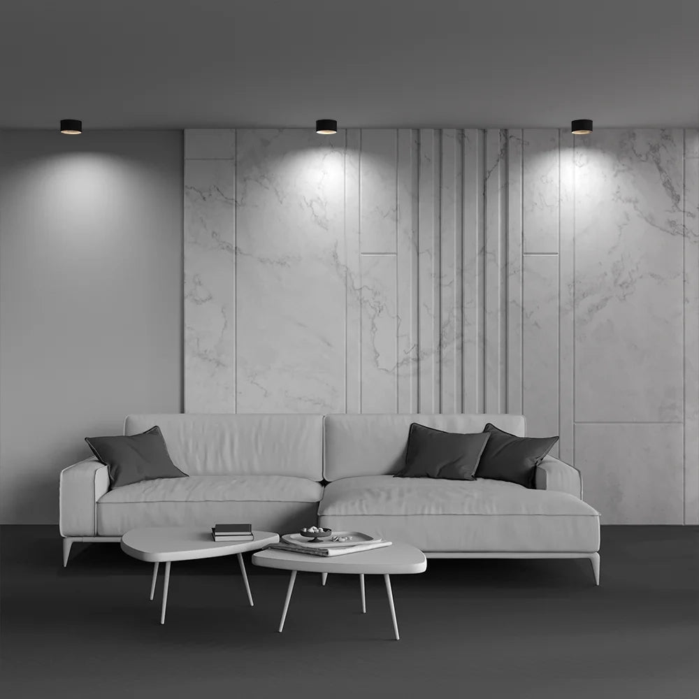 Maytoni Lampada Da Soffitto Moderna Vega 1 Luce LED Integrato Nero Alluminio