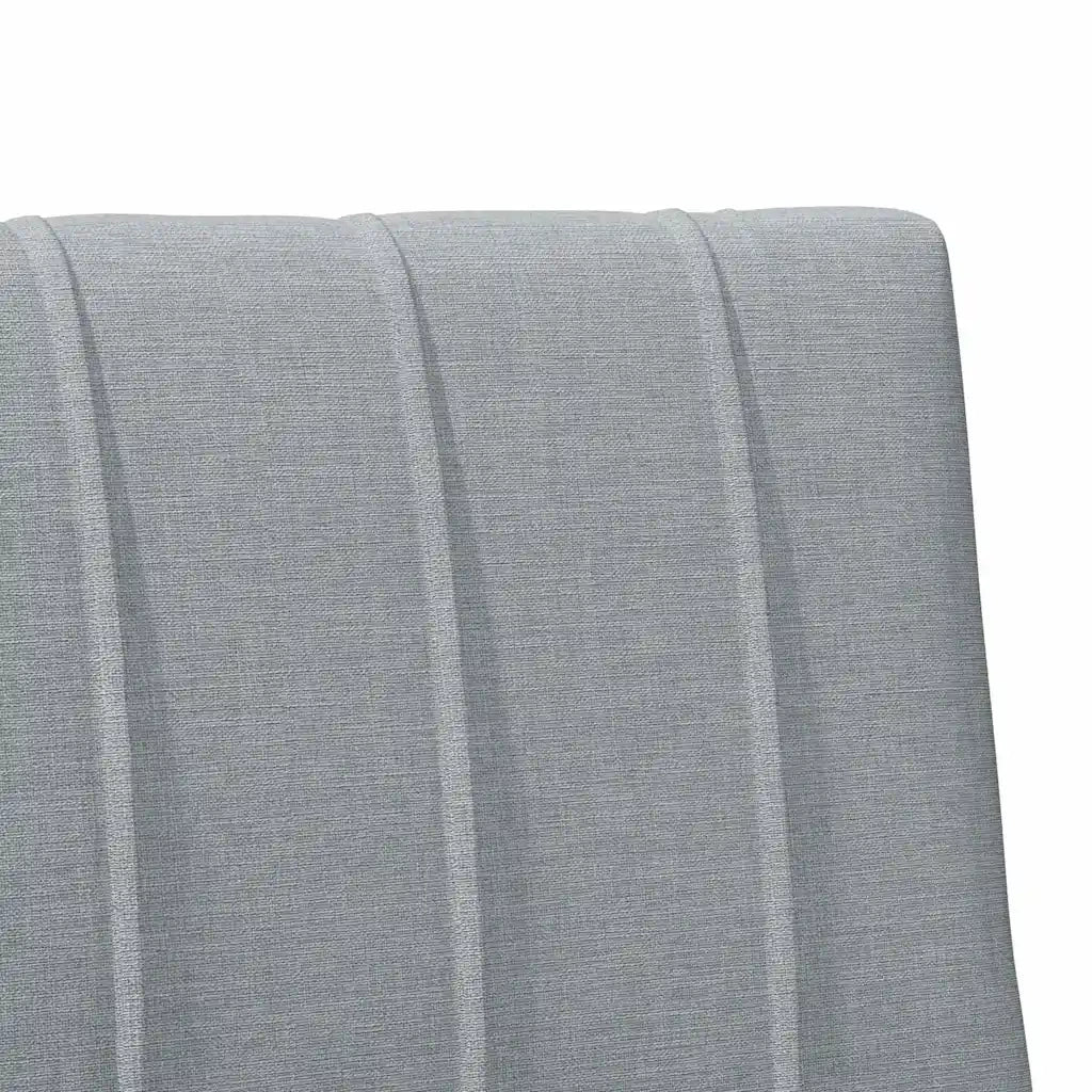 Testiera imbottita Grigio chiaro 90 cm Pino massello 879249