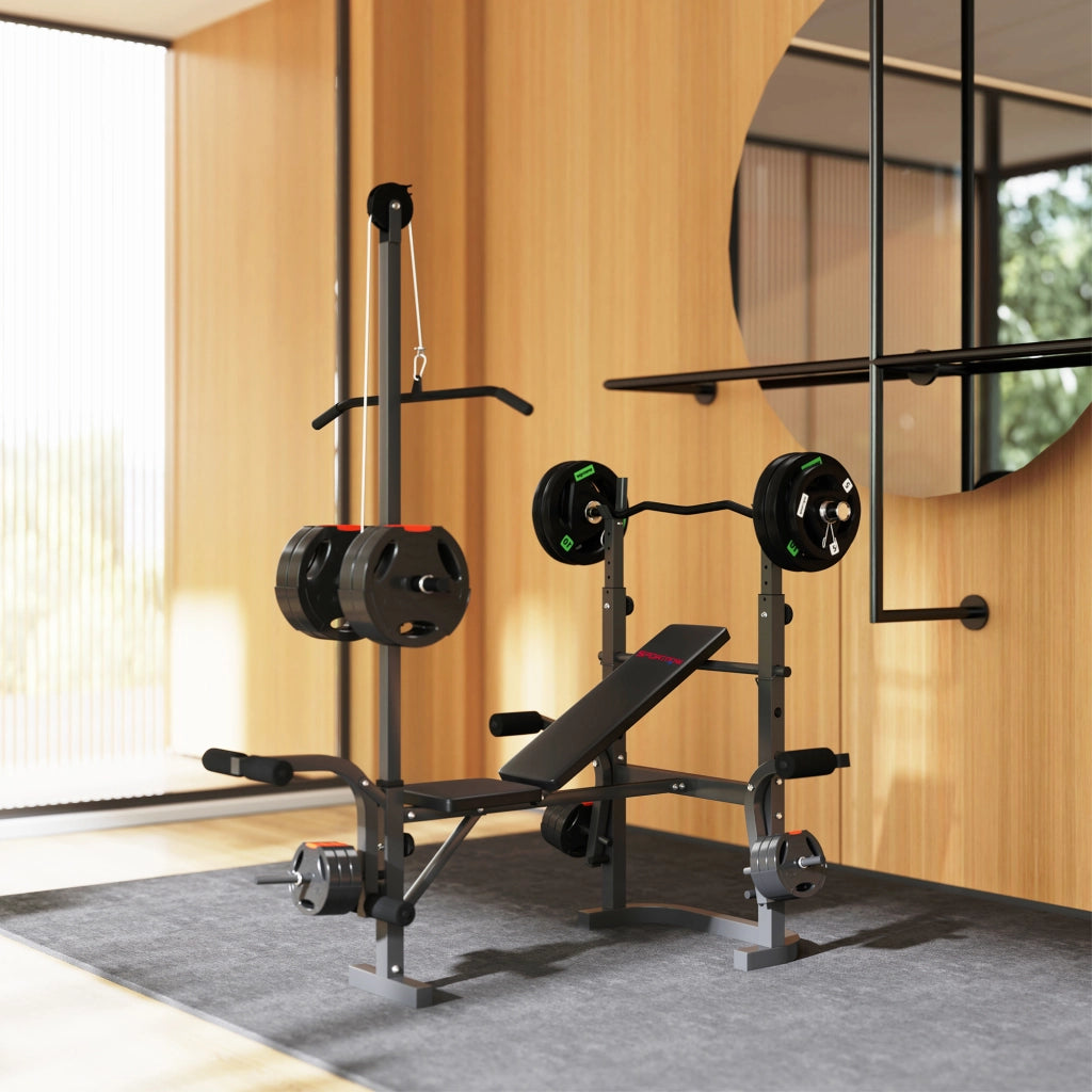 Panchetta per Allenamento con Supporto Barra ¨C zephmum ¨C Grigio