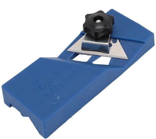 Strumento per rifilare 45 gradi con doppia vite, bordi retti, leggero, compattato, realizzato in ABS resistente e duraturo.