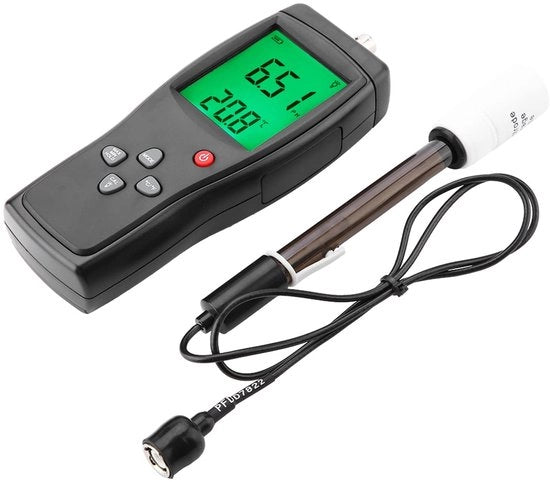 Misuratore di pH Digitale - Strumento di Misura pH - Misuratore pH dell'Acqua - Misuratore pH del Piscina - Misuratore pH del Terreno - Intervallo di Misura 0,00 a 14,00 - Misuratore di pH