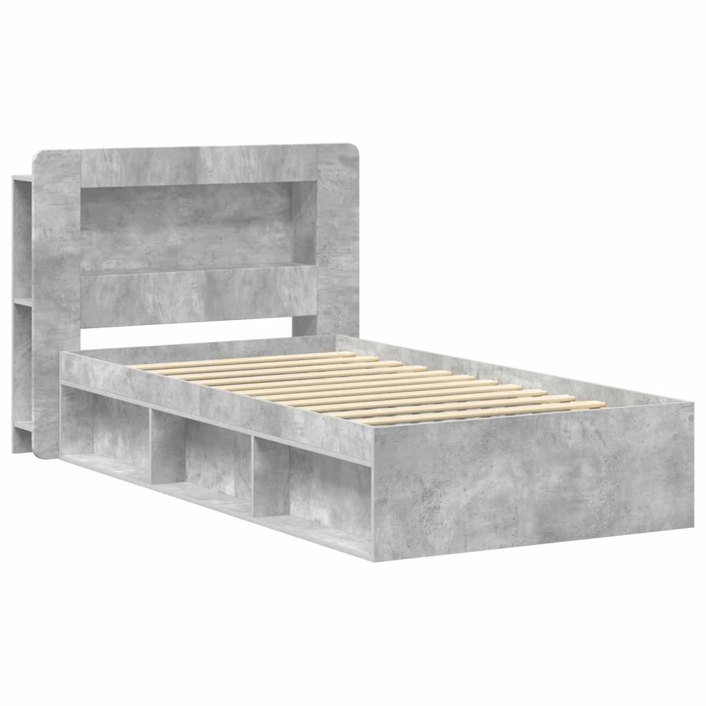 Telaio del letto con storage Grigio Cemento 80 x 200 cm 3433432