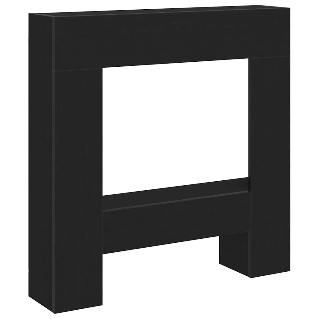 Cornice per Camino Rovere Nero 81x18x82 cm in Truciolato CFW1302509