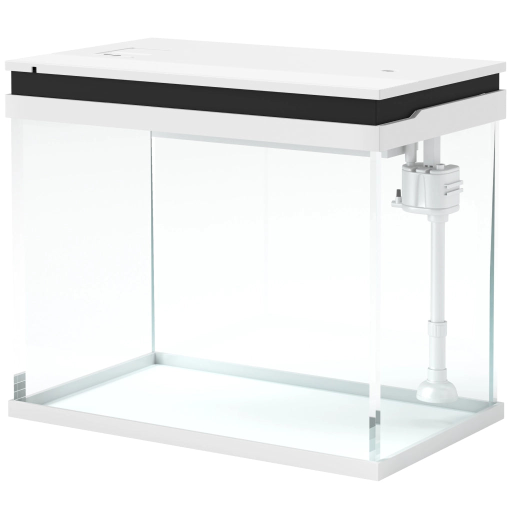 Acquario 41 Litri con Filtro, Luci LED, Pompa ¨C Minimal ¨C Bianco