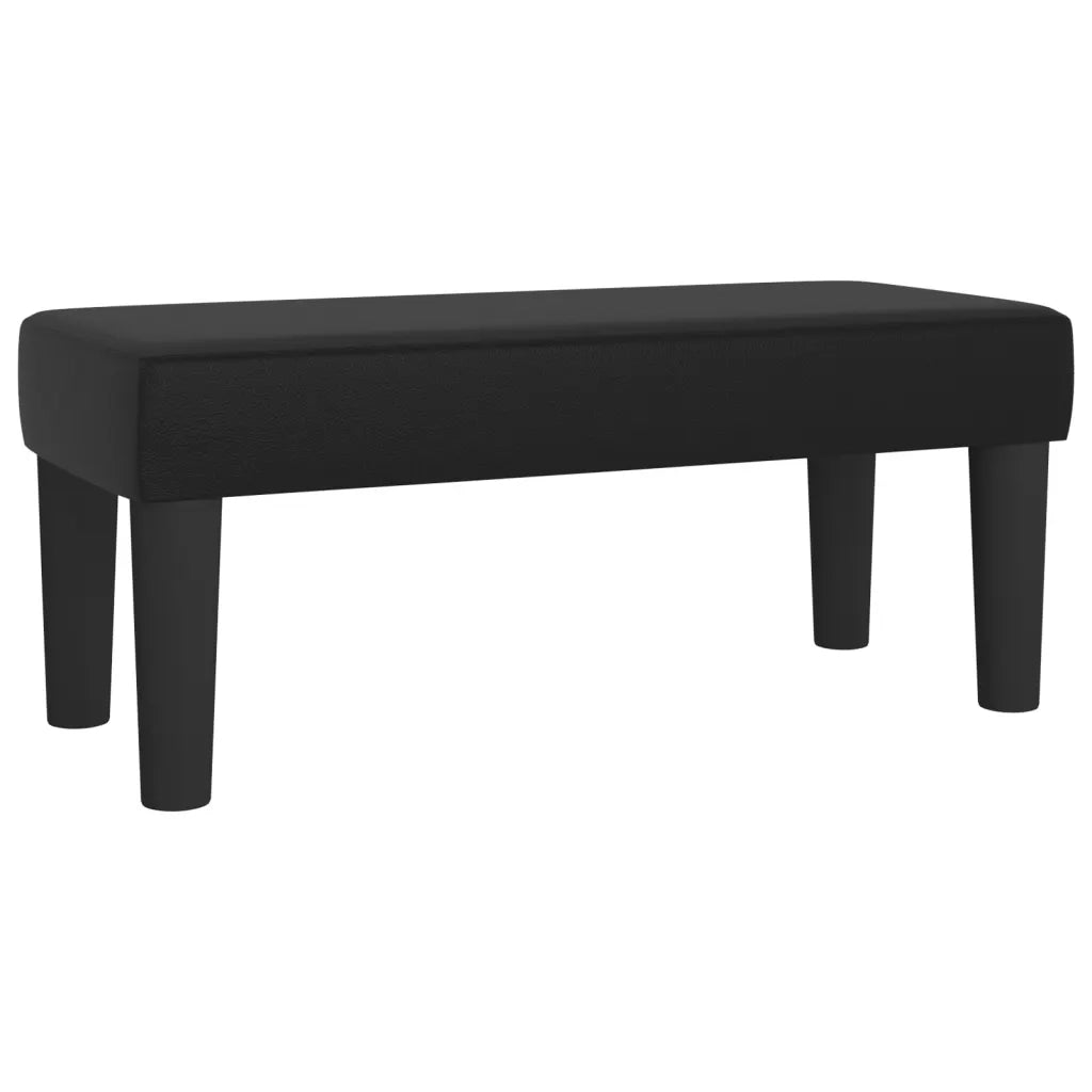 Giroletto a Molle con Materasso-Struttura Letto Nero 80x200 cm in Similpelle 827361
