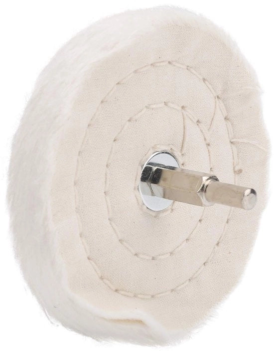 Polijstwiel per Trapano - Tipo Pianale - 100 mm - Materiale in Lana - Adatto per Metallo e Ceramica