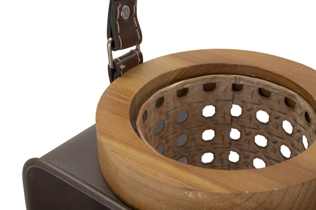 LANTERNA IRON-RATTAN CM 16X13X20