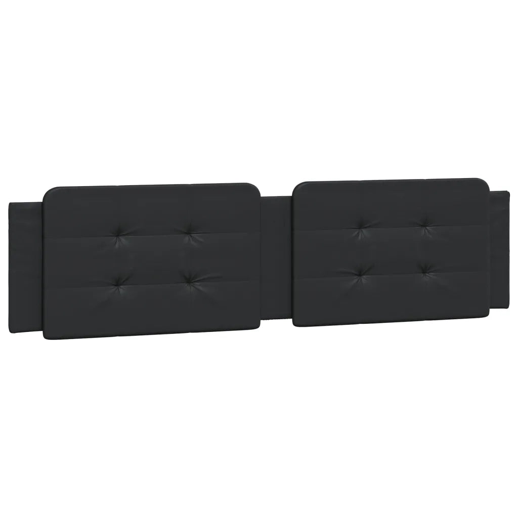 Letto matrimoniale | Letto per adulti | Giroletto con LED senza Materasso Zadar Nero 160x200 cm