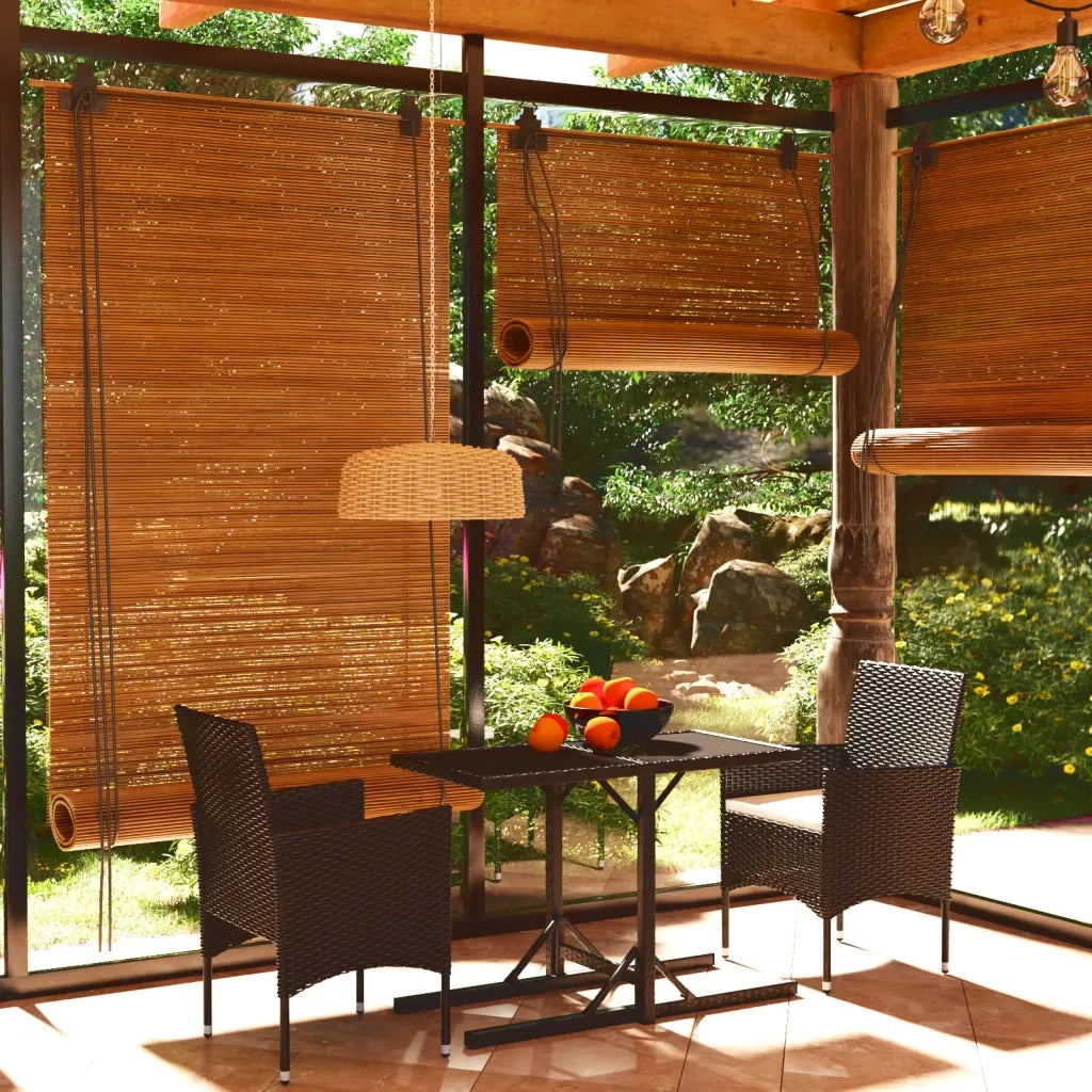 Set Mobili da Pranzo per Giardino 3 pz | Set Salotto da Giardino Nero