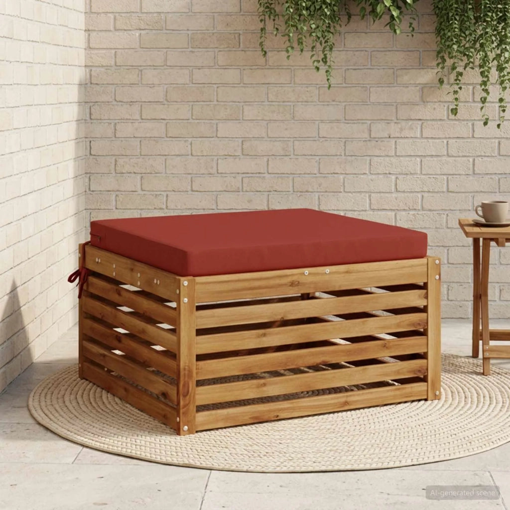 Cuscino per Sedia in Unico Pezzo SOEST 100% Poliestere Rosso 945065