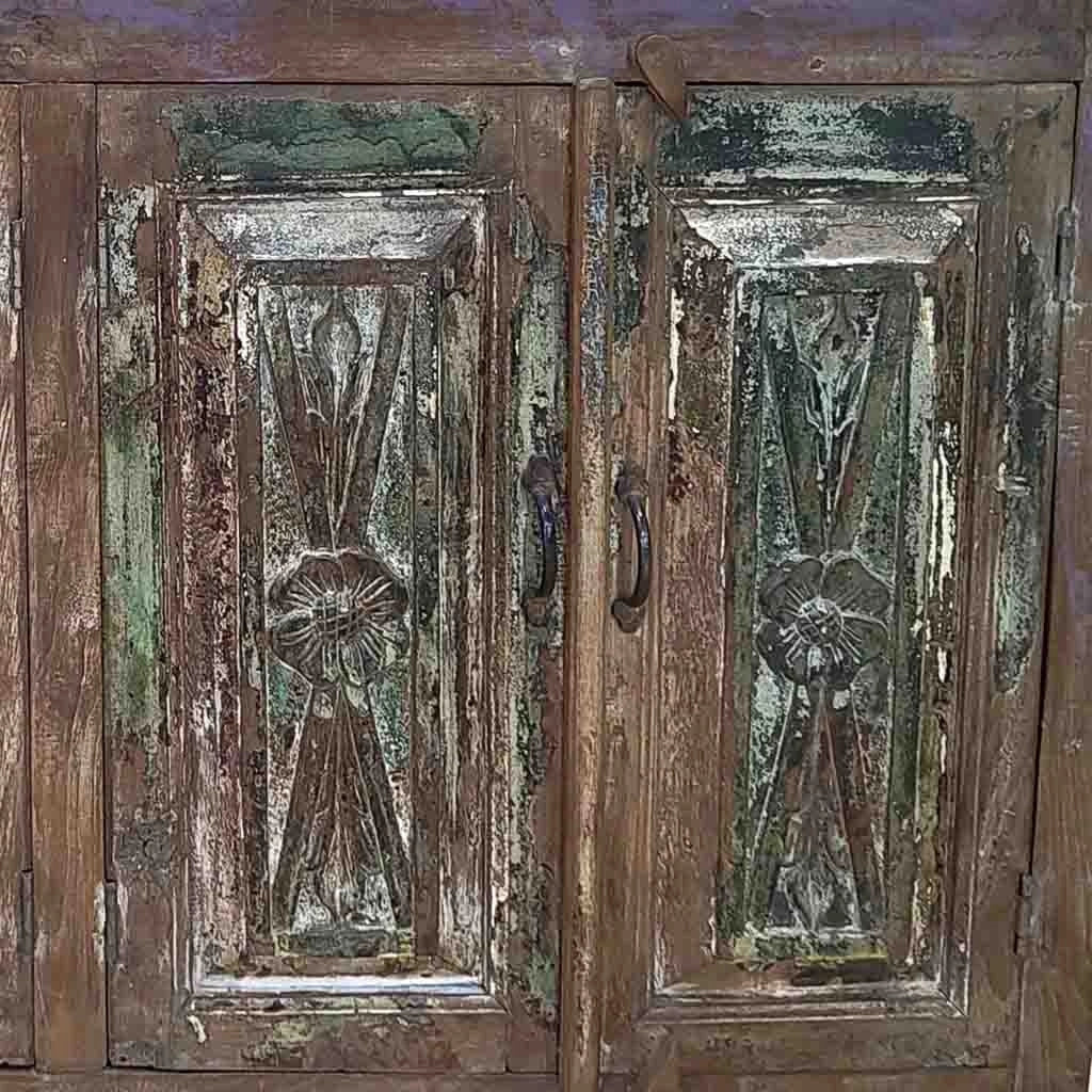 Credenza artigianale in legno 130x40x77h cm