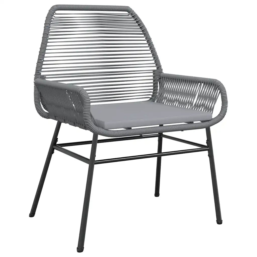 Set da Pranzo da Giardino 5 pz con Cuscini Polyrattan Vetro 3334481