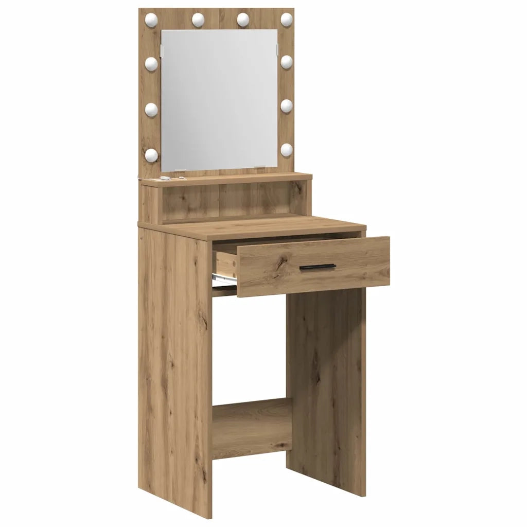 Toeletta | Tavolo da Trucco Rovere artigianale 50 x 41 x 135 cm
