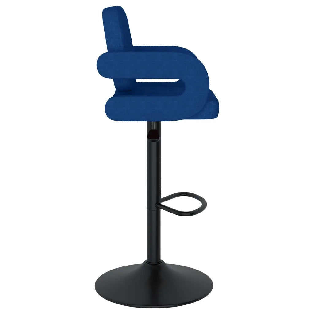 Sgabelli da Bar 2 pz Blu in Tessuto 335621