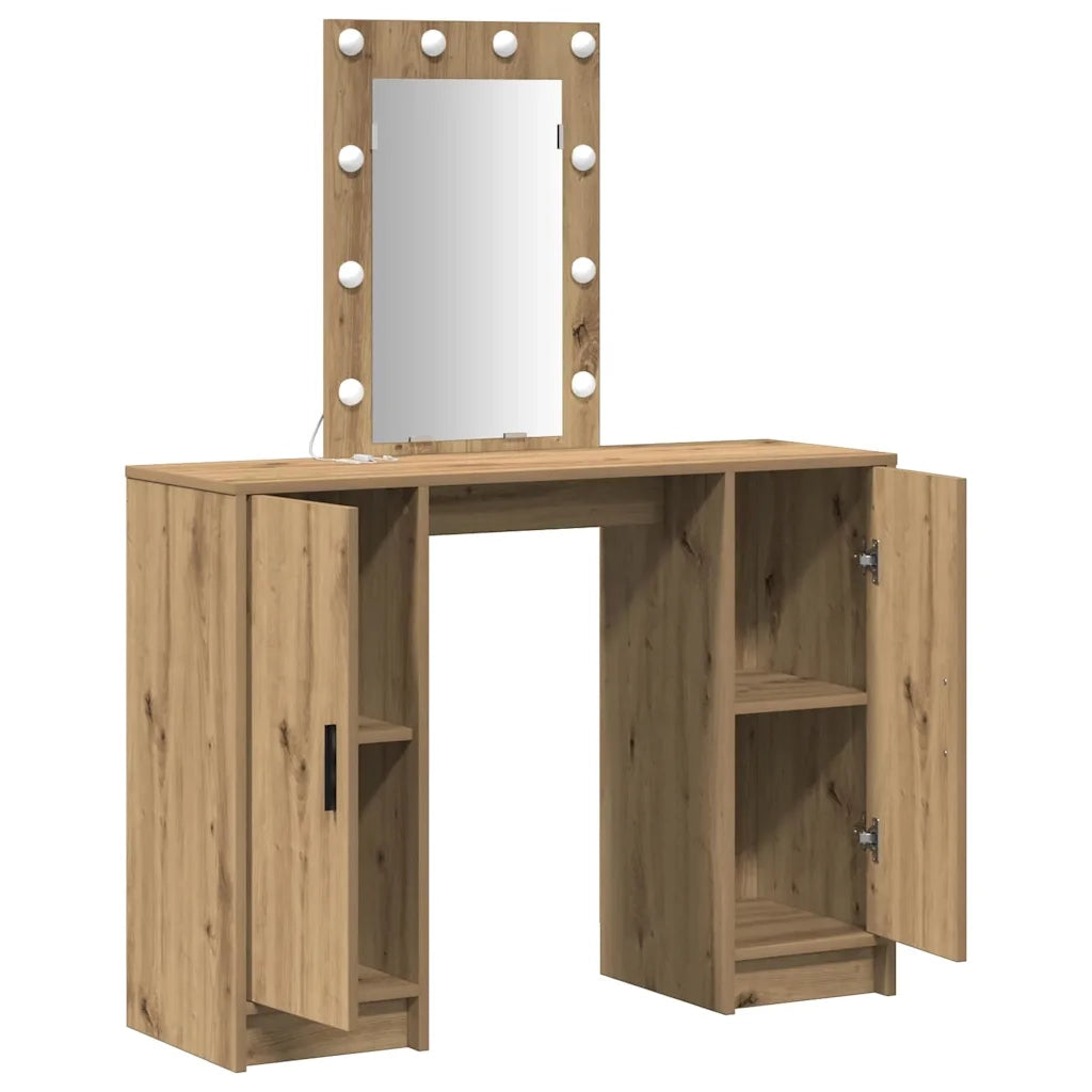 Toeletta | Tavolo da Trucco Marrone 102 x 33 x 135 cm Legno multistrato
