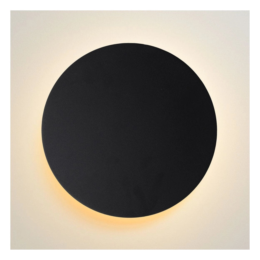 Applique Lucide Eklyps in alluminio nera LED 8W 3000K